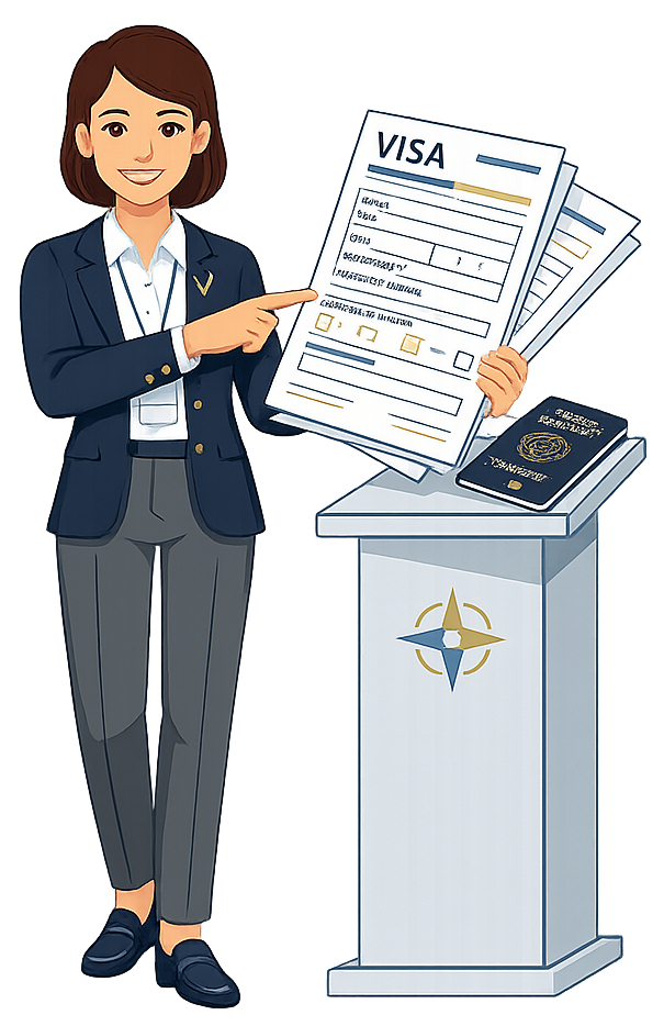 Visa Assistant Mascot