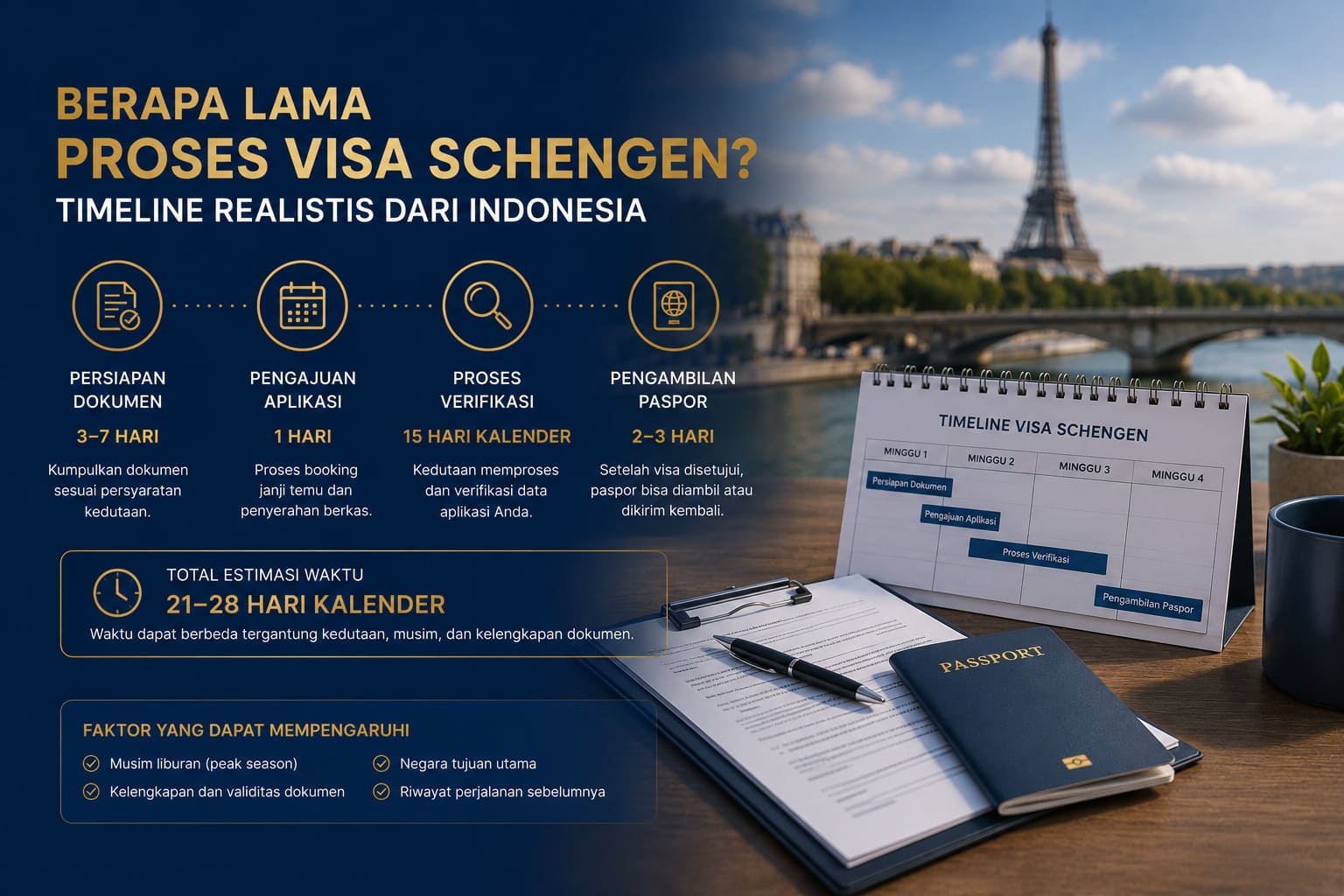 Berapa Lama Proses Visa Schengen? Timeline Realistis dari Indonesia